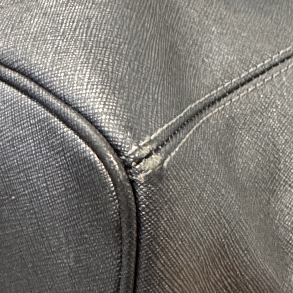 Coach Bag Peyton Zip Top Tote Charcoal Gray Saffiano Leather Tote Bag - Picture 11 of 17